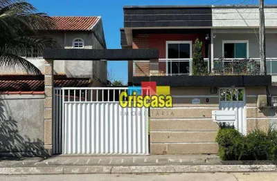 Casa com 4 dormitórios à venda, 133 m² por r$ 690.000,00 - praia mar - rio das ostras/rj