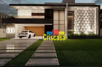 Casa de alto padrão com 5 dormitórios à venda, 300 m² por r$ 1.800.000 - viverde i - rio das ostras/rj
