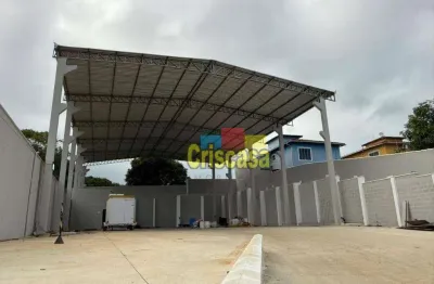 E galpão, 500 m² - venda por r$ 2.000.000 ou aluguel por r$ 20.000/mês - mar do norte - rio das ostras/rj