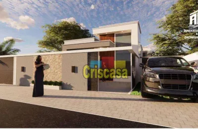 Casa com 2 dormitórios à venda, 60 m² por r$ 350.000,00 - praia mar - rio das ostras/rj