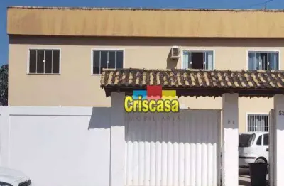 Apartamento com 2 dormitórios para alugar, 55 m² por r$ 1.309,00/mês - extensão serramar - rio das ostras/rj