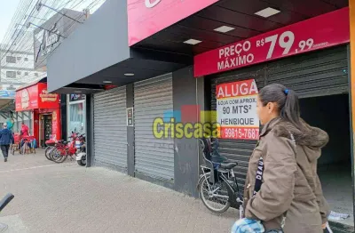 Loja para alugar, 90 m² por r$ 12.300,00/mês - centro - rio das ostras/rj
