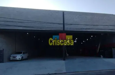 Galpão para alugar, 270 m² por r$ 8.000,00/mês - jardim miramar - rio das ostras/rj