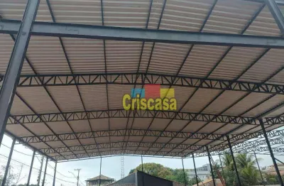 Galpão para alugar, 608 m² por r$ 25.000,00/mês - enseada das gaivotas - rio das ostras/rj