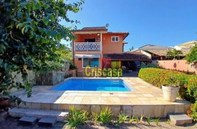 Casa com 5 dormitórios à venda, 240 m² por r$ 990.000,00 - costa azul - rio das ostras/rj