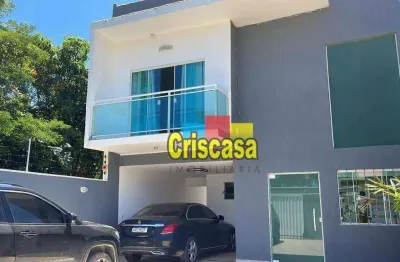 Casa com 3 dormitórios, 134 m² - venda por r$ 600.000,00 ou aluguel por r$ 4.050,00/mês - mar do norte - rio das ostras/rj