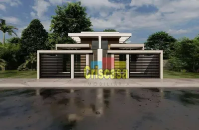 Casa com 2 dormitórios ambos suíte  à venda, 73 m² por r$ 420.000 - vale das palmeiras - macaé/rj