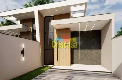 Casa com 2 dormitórios à venda, 76 m² por r$ 420.000,00 - lagoa - macaé/rj