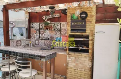 Casa com 3 dormitórios, 100 m² - venda por r$ 540.000,00 ou aluguel por r$ 3.600,00/mês - jardim vitória - macaé/rj