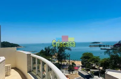 Cobertura com 3 dormitórios e piscina para alugar, 160 m² por r$ 5.900/mês - imbetiba - macaé/rj