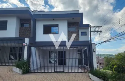 Casa em condomínio fechado com 3 quartos à venda na rua índia, --, petrópolis, novo hamburgo por r$ 670.890