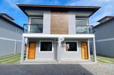 Casa com 2 dormitórios à venda, 88 m² por r$ 376.000,00 - jardim atlântico leste (itaipuaçu) - maricá/rj