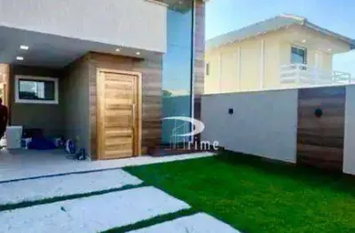 Casa com 3 dormitórios à venda, 100 m² por r$ 530.000,00 - jardim atlântico leste (itaipuaçu) - maricá/rj