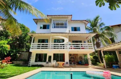 Casa com 6 dormitórios para alugar, 550 m² por r$ 12.600,00/mês - mata paca - niterói/rj