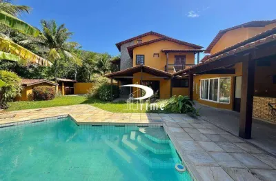 Casa com 4 dormitórios para alugar, 250 m² por r$ 7.318,45/mês - itaipu - niterói/rj