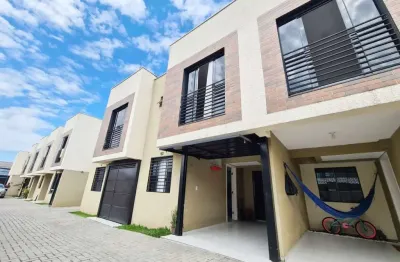 Casa em condomínio fechado com 3 quartos à venda na rua luiz machuca, 282, alto boqueirão, curitiba por r$ 390.000