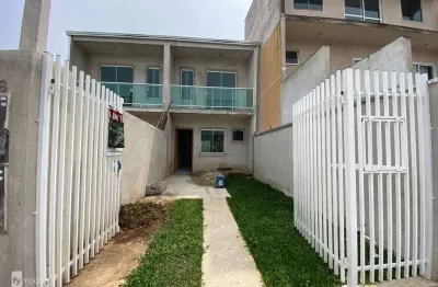 Casa com 3 quartos à venda na almezina eugênia ferreira, 138, cidade industrial, curitiba por r$ 450.000