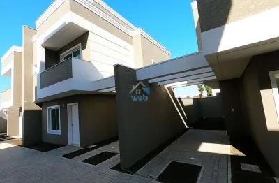 Casa em condomínio fechado com 3 quartos à venda na rua salvador, 557, cajuru, curitiba por r$ 712.000