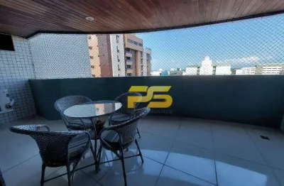 Apartamento com 4 dormitórios à venda, 214 m² por r$ 1.200.000 - tambaú - joão pessoa/pb