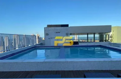 Apartamento com 1 dormitório à venda, 28 m² por r$ 330.000,00 - miramar - joão pessoa/pb