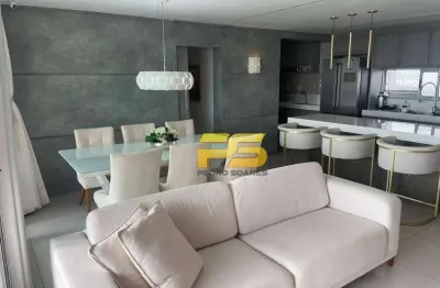 Apartamento com 3 dormitórios à venda, 140 m² por r$ 1.800.000,00 - bessa - joão pessoa/pb