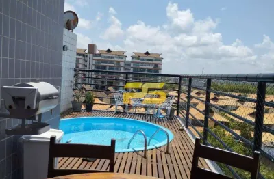 Apartamento com 2 dormitórios para alugar, 135 m² por r$ 15.000,00/mês - intermares - cabedelo/pb