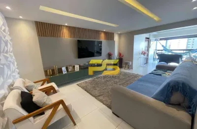 Apartamento com 3 dormitórios à venda, 143 m² por r$ 870.000 - manaíra - joão pessoa/pb