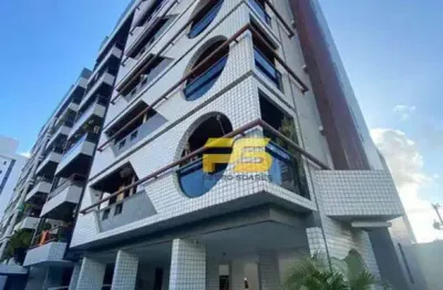 Apartamento com 3 dormitórios para alugar, 145 m² por r$ 5.600/mês - cabo branco - joão pessoa/pb