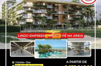 Apartamento Pé na Areia, para venda em Ponta de Campina | Cabedelo - PB