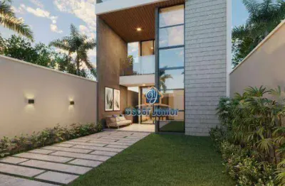 Confira! casa duplex com 4 quartos (3 suítes) 134 m² a partir de r$ 659.900 - eusébio - eusébio/ce