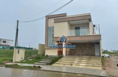 Casa duplex em condomínio fechado com 4 suítes + área de lazer completa, 363 m² por r$ 2.900.000 - cidade alpha - eusébio/ce