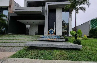 Casa duplex em condomínio fechado com 4 quartos (3 suítes) + closet e varanda gourmet, 272 m² por r$ 1.590.000 - cidade alpha - eusébio/ce