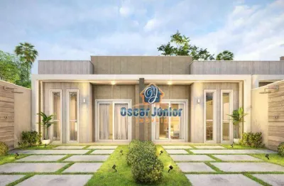 Encantadoras casas planas (imóvel na planta) com 3 quartos (1 suíte), 80 m² por r$ 234.000 - guajiru - caucaia/ce