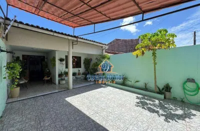 Casa plana com 3 quartos (1 suíte) + wc social à venda, 109 m² por r$ 380.000 - castelão - fortaleza/ce