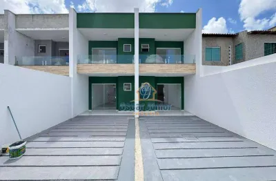 Duplex novo 3 quartos ( 2 suítes ) + wc social, 108 m² por r$ 345.000 - mondumbim - fortaleza/ce
