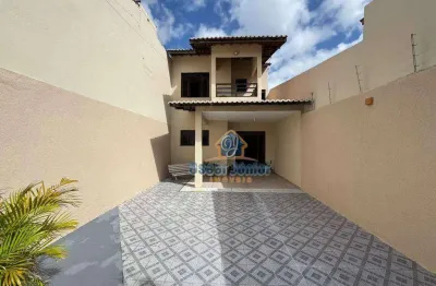 Casa duplex 4 quartos (1 suíte) + 2 wc social à venda, 128 m² por r$ 410.000 - passaré - fortaleza/ce
