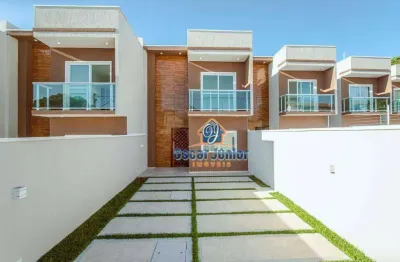 Casa duplex com 3 suítes à venda, fino acabamento,   110 m² por r$ 499.900 - timbu - eusébio/ce