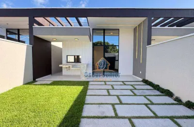 Luxuosa casa plana 3 quartos (2 suítes sendo 1 reversível) à venda, 107,88 m² por r$ 469.000 - centro - eusébio/ce
