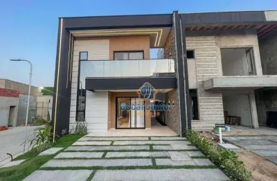 Casa duplex alto padrão com 3 suítes à venda, 131 m² por r$ 740.000 - lagoinha - eusébio/ce