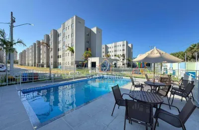 Apartamento novo com elevador 2 quartos (1 suíte) + wc social para alugar, 41 m² por r$ 1.200,00 + condomínio - cajazeiras - fortaleza/ce