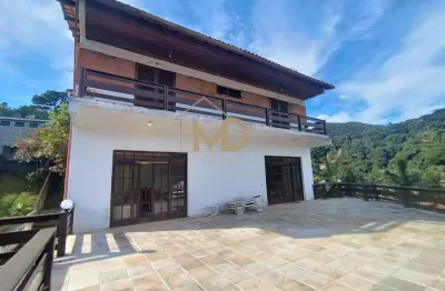 Casa em condomínio para locação em teresópolis, carlos guinle, 4 dormitórios, 1 suíte, 3 banheiros, 4 vagas