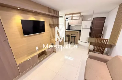 Apartamento com 01 quarto mobiliado 38m² para locação no jardim oceania.