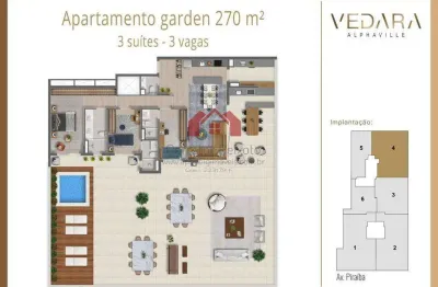 Apartamento com 3 quartos à venda na Avenida Piraíba, 396, Centro Comercial Jubran, Barueri