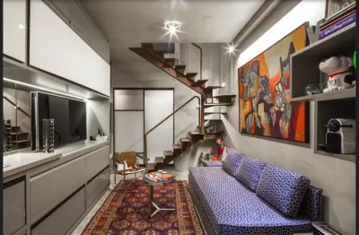 Apto com mezzanino  45m² - 1 quarto – 2 banh. – 1 vaga  - vila olimpia