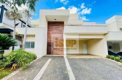 Sobrado com 4 suítes para locação, 320 m² por r$ 10.900/mês - condomínio metropolitan park - paulínia/sp
