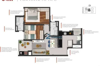 Apartamento com 2 dormitórios à venda, 64 m² por r$ 614.080,00 - campestre - santo andré/sp