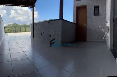 Cobertura à venda, 108 m² por r$ 456.000,00 - jardim silvana - santo andré/sp