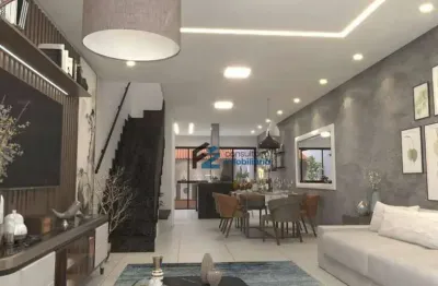 Sobrado à venda, 150 m² por r$ 960.000,00 - parque das nações - santo andré/sp