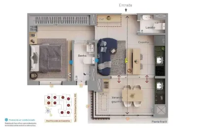 Apartamento à venda, 47 m² por r$ 745.000,02 - nova klabin - são paulo/sp