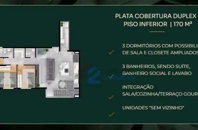 Cobertura à venda, 170 m² por r$ 2.228.236,00 - jardim - santo andré/sp